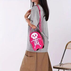 Pink Skull Ghost Crossbody NWT